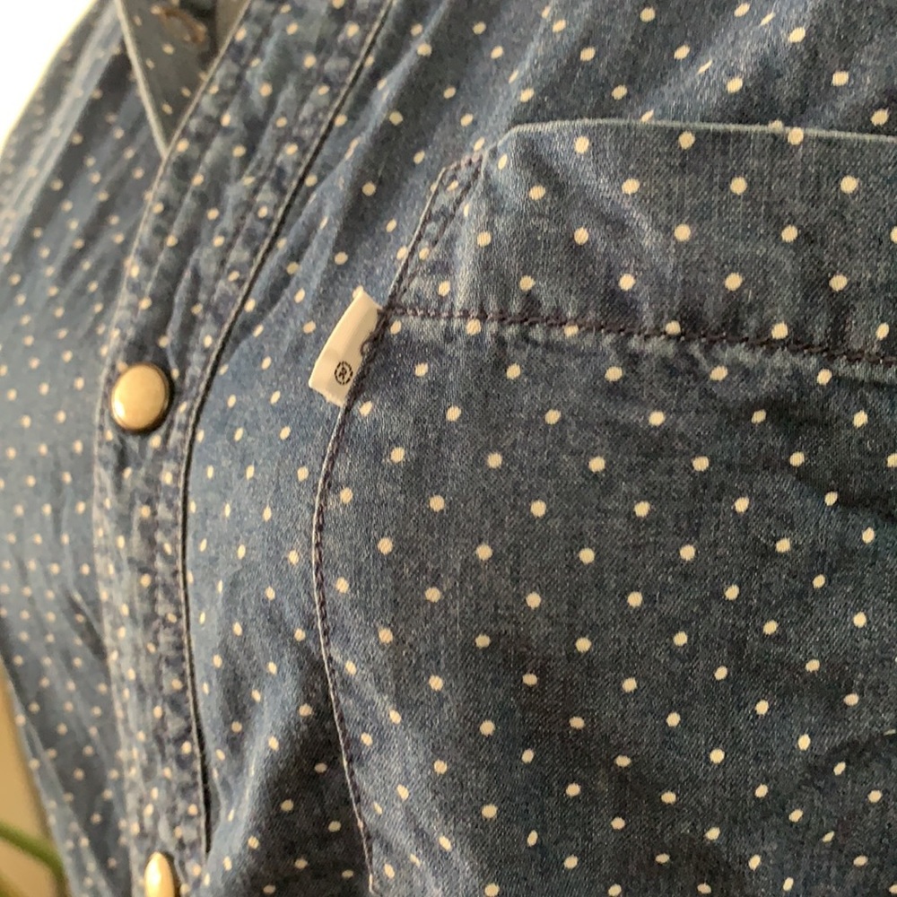 Levi’s Polka Dot Button Down Top - image 3